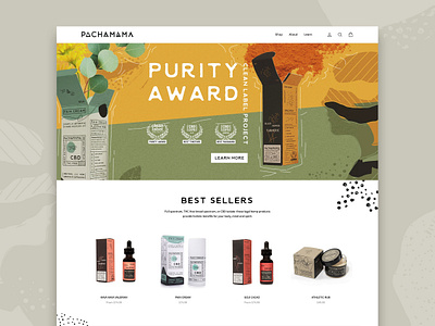 Pachamama Website art branding cbd graphic design icon icons illustration patterns texture typogaphy ui ui design ux vector web web design website website design