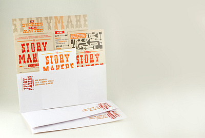 826 Michigan Story Makers branding design print typography