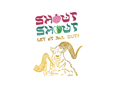 Shout Shout Let It All Out! | Foreignspell artwork block printing children book illustration design fine art hand lettering illustration stationery design typography