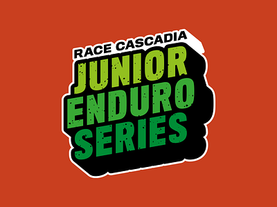 PNW JUNIOR ENDURO SERIES bike enduro logo mountain mountainbike mtb pacific northwest race typogaphy