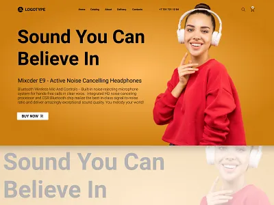 Prototype "Sound You Can Believe In" - Option two design figma ui ux web дизайн