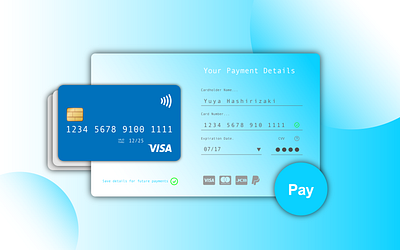 Daily UI :: 002 / Credit Card Checkout branding credit card checkout dailyinspiration dailyui dailyui002 dailyuichallenge design logo ui uidesign ux uxuidesign web