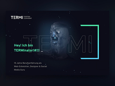 ABOUT ME site - from my portfolio about aboutme animation animations dresden freelancer galaxy page portfolio sci fi showcase space stars terminator transitions webdesign webdesigner website websites über mich