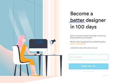 001 :: Sign Up @dailyui animation app branding design illustration illustrator logo ui vector web website