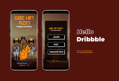 Hello Dribbble app design first shot game game design graphic design hello dribbble hello dribble illustration mobile app design ui ui designer uidesign uiuxdesign ux welcome shot