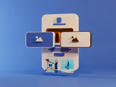 Individualized Content 3d b3d blender blue c4d concept content cycles design email gmail graphic design illustration mail mailchimp newsletter personalization render ui web design