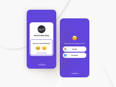Review Request - TrueReview app design application iphone product design reputation reviews saas satisfaction ui ux webapp