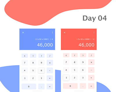 Daily UI 04 - Calculator app calculator dailyui design ui