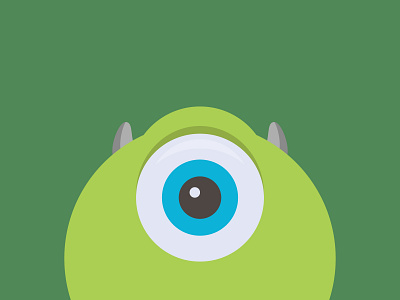 Mike Wazowski disney illustration illustrator pixar