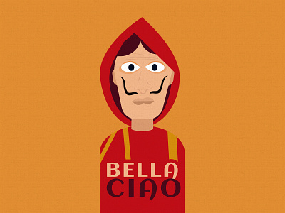 La Casa de Papel fanart bella ciao bellaciao flat character design lacasadepapel money heist