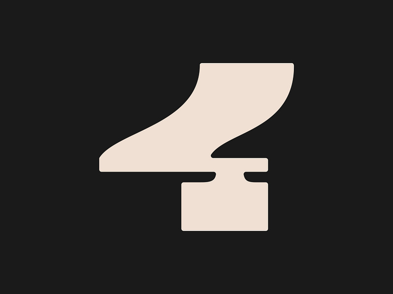 36 Days of Type: 4 36 days of type 4 custom type design numbers numerals type typography vector