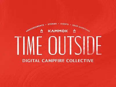Time Outside Collective branding campfire collective digital events illustration kammok logo texture time outside