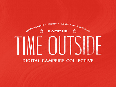 Time Outside Collective branding campfire collective digital events illustration kammok logo texture time outside