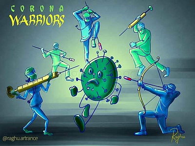 Corona warriors art conceptart coronavirus