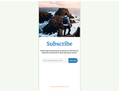 Daily UI (Day 26) dailyui dailyui026 subscribe