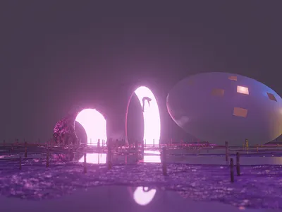 environmet study - Blender 3d blender eevee render sci fi