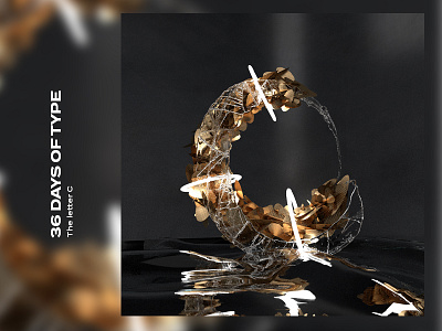 36 Days of Type | C 3d 3dtype adobedimension art b graphics letters type typography