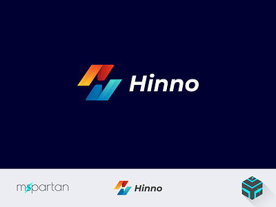 H Negative space Monogram Logo broadcast company colorful creative media design digital app entertainment fashion h letter internet company letter mobile company multimedia apps n letter online tv play shirt social media social network studio