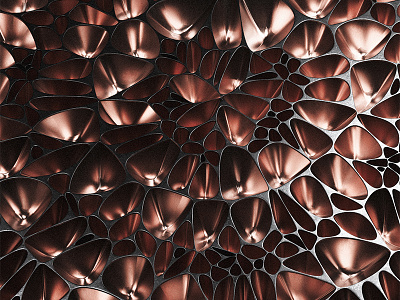 Metallic Voronoi c4d cinema4d design organic redshift3d