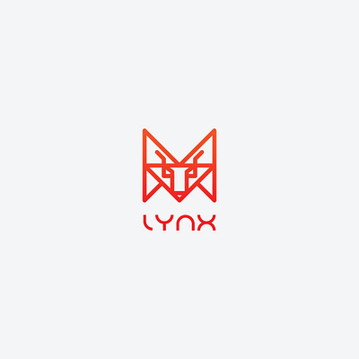 lynx app brand identity design icon illustration logo minimal modern logo