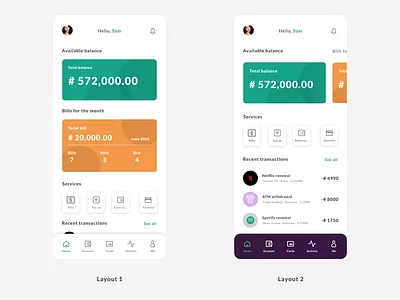 KliQr app landing screen redesign finance finance app management app tracking
