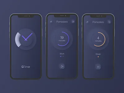 Pomodoro with Neumorphism animation app app design apple apple design design ios mobile neon neumorphism pomodoro ui ux