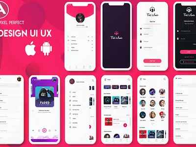 UI/UX Design For Mobile Apps animation branding design illustration illustrator logo typography ui ux vector web