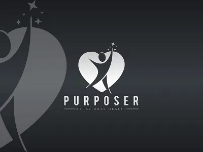 PURPOSER logo behavioral brandidentity creativelogo design designagency fiverr fiverrgigs freelancer illustration life logoexcellent purposer typography upwork