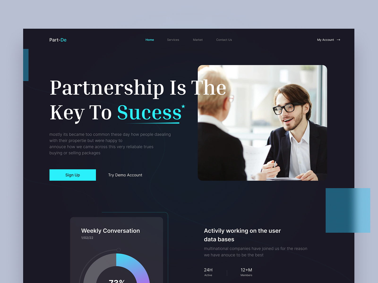 Intern Partnership Design by Mansoor Gull ⚚ for Immersive Studios on ...