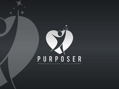 PURPOSER logo behavioral brandidentity creativelogo design designagency fiverr fiverrgigs freelancer illustration life logoexcellent purposer typography upwork