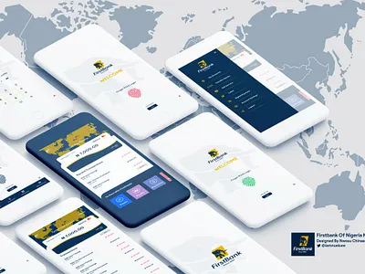 Redesign Of Firstbank Mobile App UI #3 app branding design flat minimal ui ux