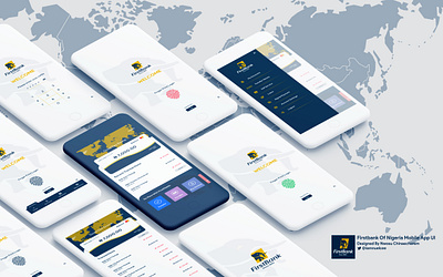 Redesign Of Firstbank Mobile App UI #3 app branding design flat minimal ui ux