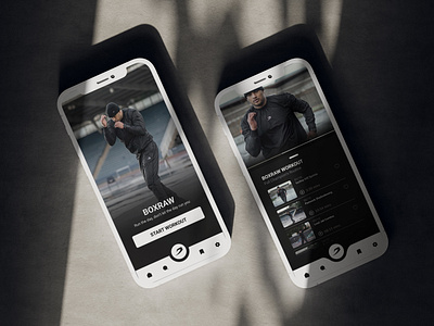 Training Concept App UI Design for BOXRAW 🥊 app boxing concept ui ux