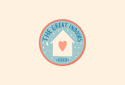 The Great Indoors 2020 design fun illustration patch