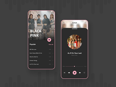 Daily UI #009 | Music player app design dailyui design ui uiux