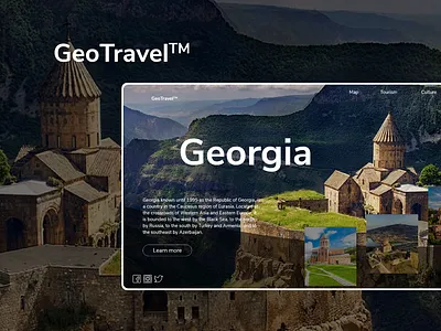 GeoTravell design ui ux xd