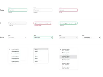 🎨 ✅🔍 Design system: Input fields design system design systems form fields input box input fields search bar ui web app ui
