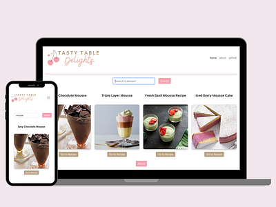 Tasty Table Delights: A React Case Study api blog coding design dessert product design react recipe ui ux