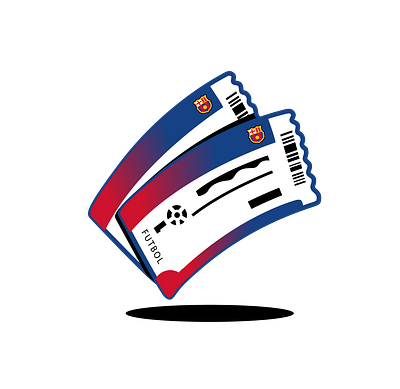 icon - Tickets barcelona futbol club digitalart icon design icon set illustration tickets vip xave