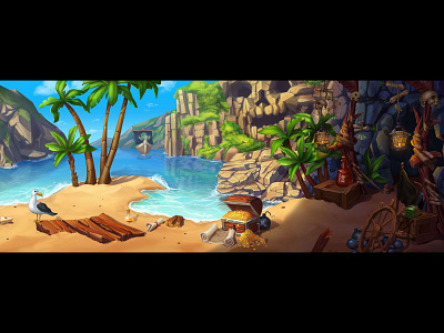 Background for Pirate Themed game background art background design background development background image game art game design illustration pirate pirates pirates background pirates themed slot design slot machine