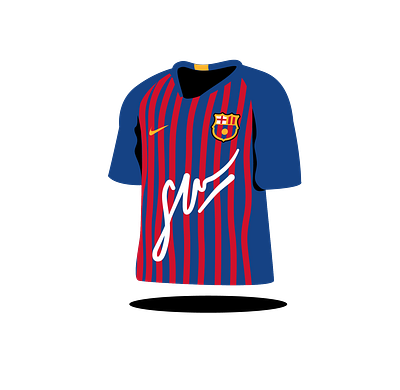 Barça t-shirt Icon barça design digital illustration icon design icon set illustration inconography xave