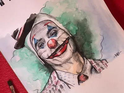 Joker drawing illustration joker watercolors
