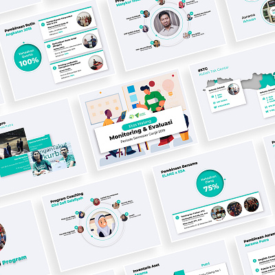 Freebies - Powerpoint Design #3 branding creative design cyan design flat illustration minimal powerpoint design powerpoint template presentation slide vector