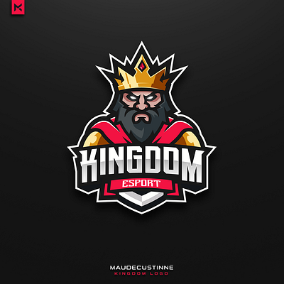 King mascot logo cartoon esport gaming graphicdesign illustration logoinspiration mascot
