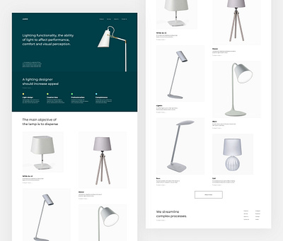 ONLINE STORE FOR OFFICE LIGHTING aftereffects branding brutalism business clean concept figma flat minimal minimalism photoshop sketch stores ui ux webdesign