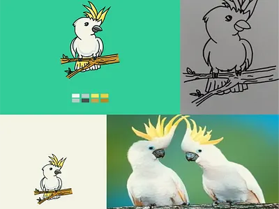 Parrot animal animal character animal logo character children cute design design inspiration icon logo minimalist minimalist design parrot parrot animal parrot logo