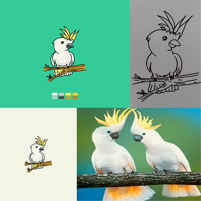 Parrot animal animal character animal logo character children cute design design inspiration icon logo minimalist minimalist design parrot parrot animal parrot logo