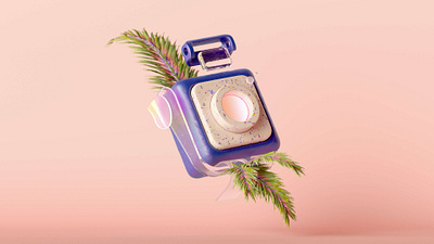 Hello Instagram 3d 3d art abstract art c4d cinema4d design geometry green hello illustration instagram nature octanerender pink purple shapes socialmedia textures