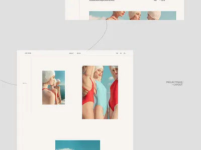 Photographers Folio Projects Page animation design interface typography ui ui design ux web design website