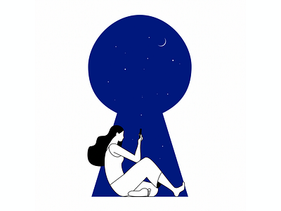 Stay home coronavirus digital illustraion minimalistic vector